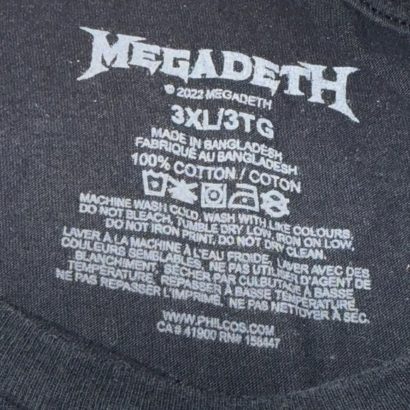 3X MEGADEATH Tee - Picture 3 of 5